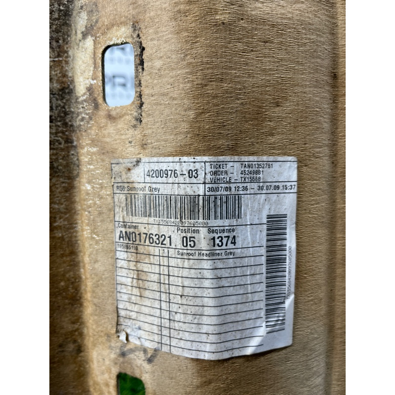 Обшивка стелі (салон) Mini Cooper R56 R56 2006 51442752270