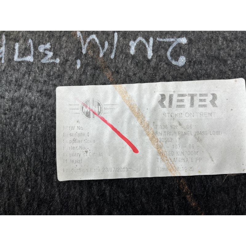 Обшивка багажника (салон) Mini Cooper R56 R56 2006 51477262284