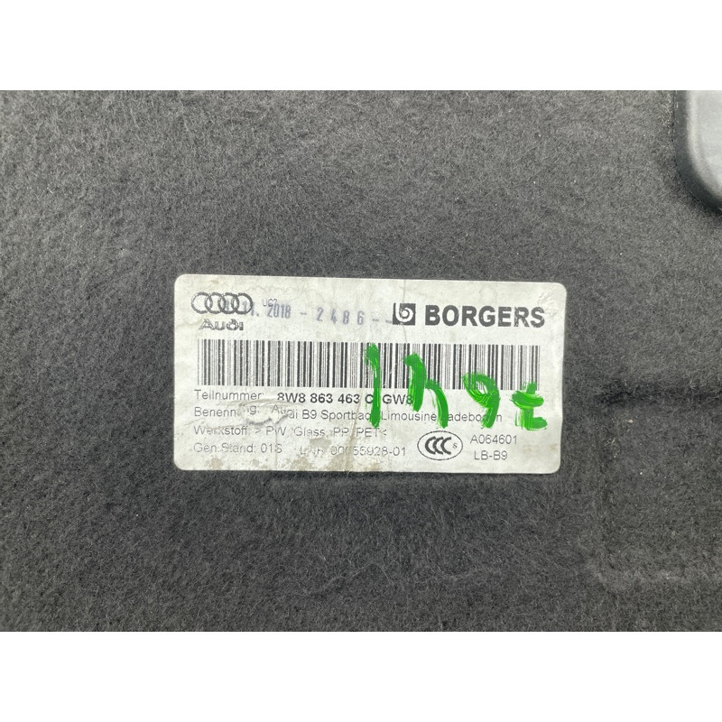 Підлога Багажника (салон) Audi A5 F5 2019 2.0 TFSI 8W8863463CGW8
