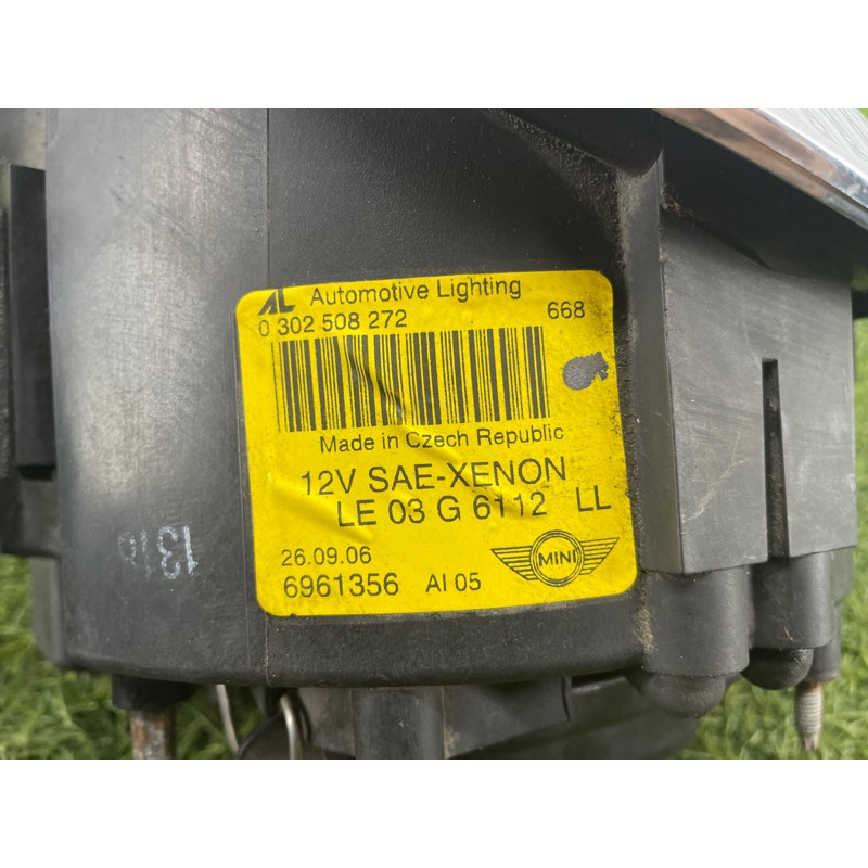 Фара (оптика) Mini Cooper R53 S R53 2006 1.6 63126961356