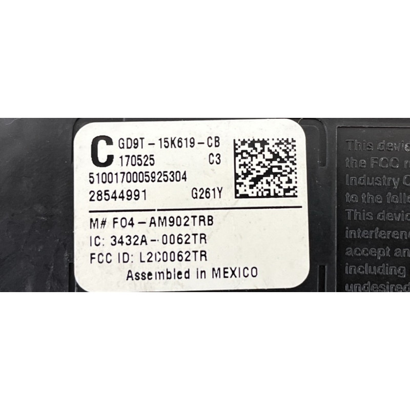 Блок сигнализации (электрика / блок управления) FORD Mustang MK6 2017 2.3 gd9t15k619cb