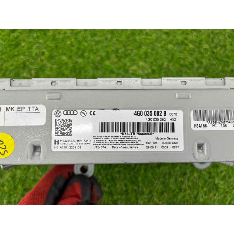 Блок радиоприемника (электрика / блоки управления) Volkswagen Touareg NF 2012 3.0 4G0035080B