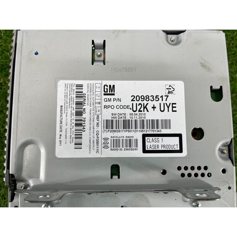 Магнитофон (электрика) CHEVROLET Cruze J300 2011 1.4 84471233