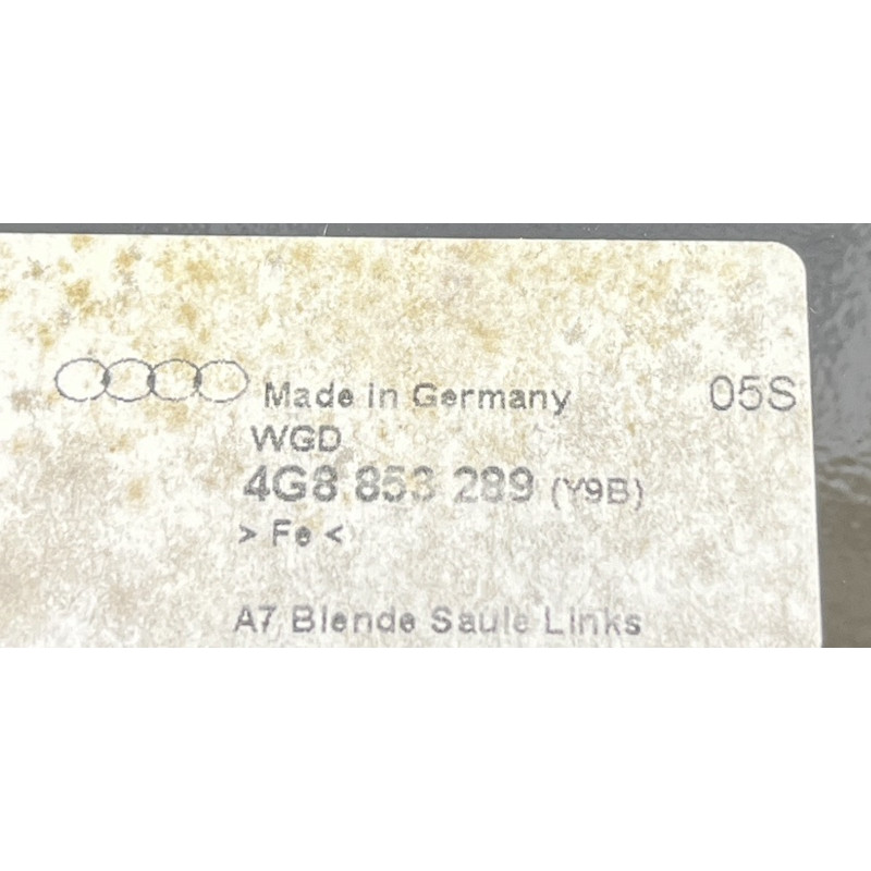 Накладка стойки (кузов и элементы) AUDI A7 4G 2013 3.0 CGXB 4G8853289Y9B