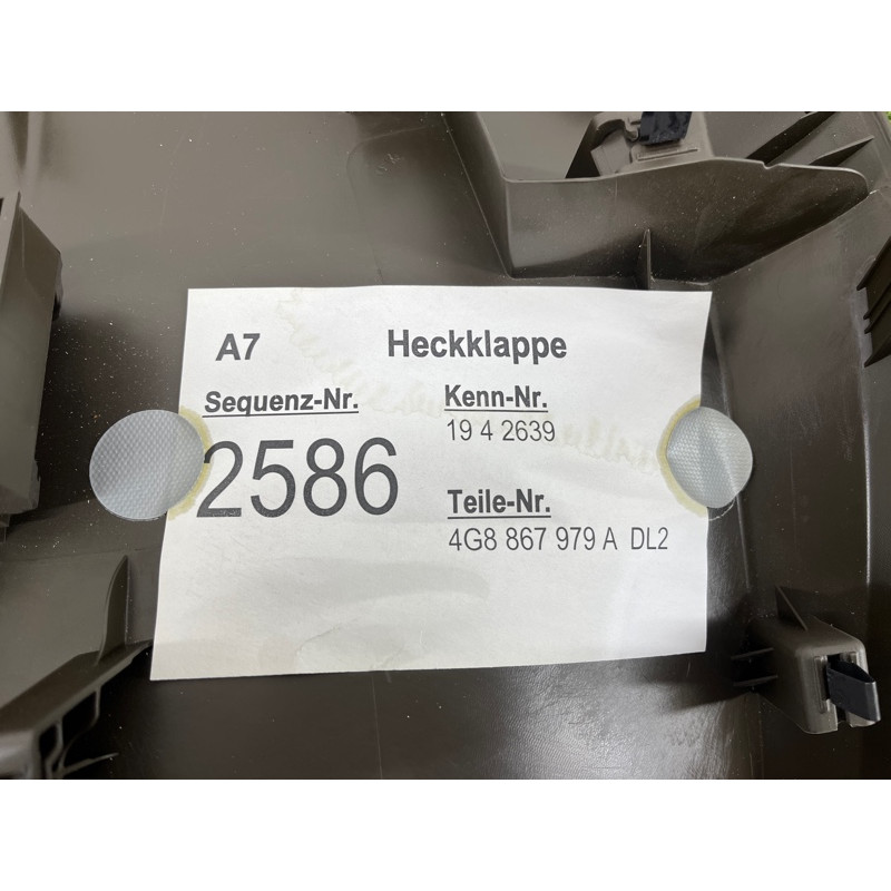 Обшивка кришки багажника (салон) AUDI A7 4G 2013 3.0 CGXB 4G8867979ADL2