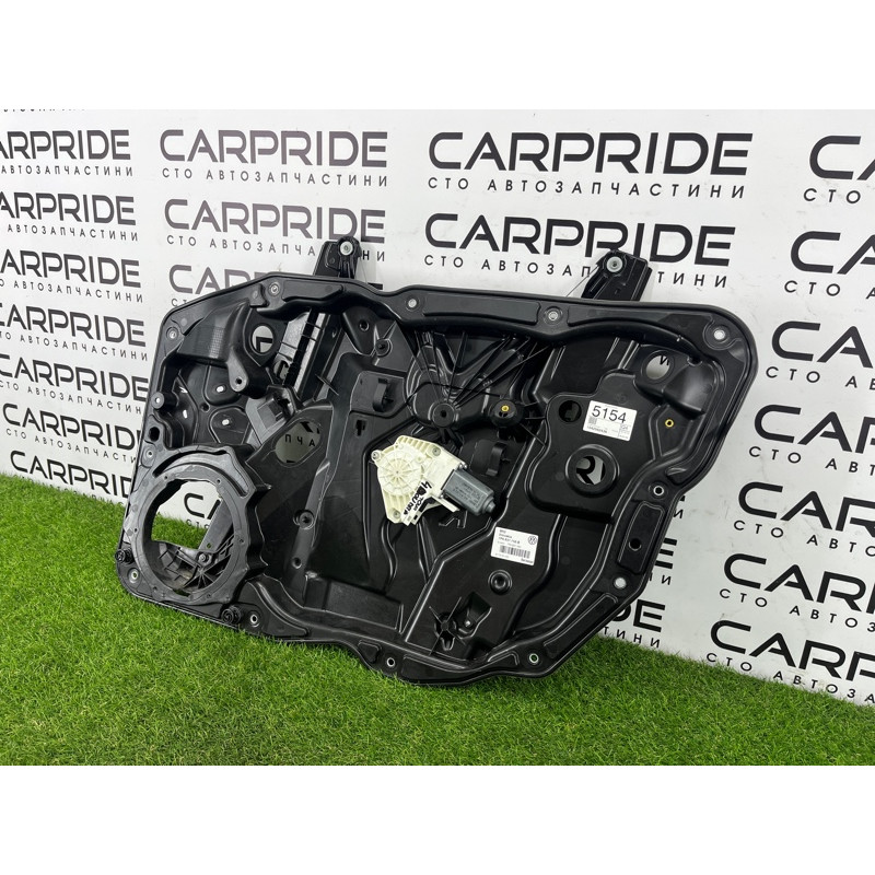 Механизм стеклоподъемника с мотором (кузов и элементы) Volkswagen Touareg NF 2011 3.6 7P6837462B