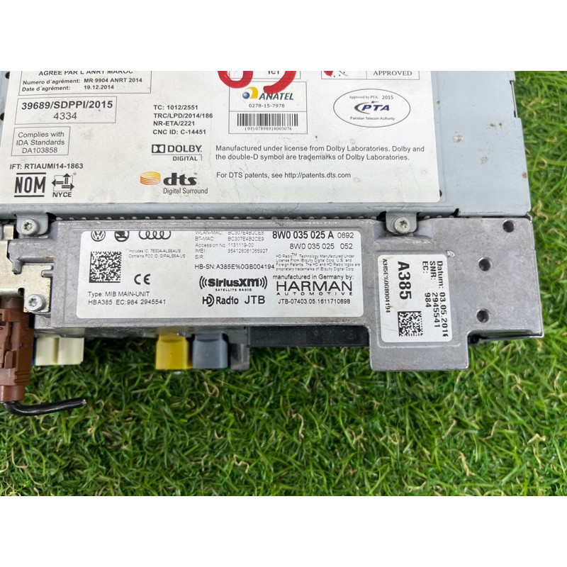 Блок управления мультимедиа (электрика / блок управления) AUDI A4 B9 2017 2.0 8W0035027A
