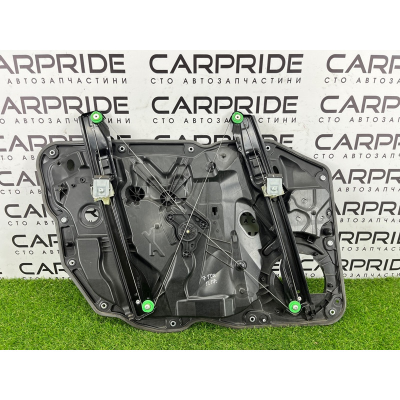 Механизм стеклоподъемника с мотором (кузов и элементы) Volkswagen Touareg FL 2015 3.6 7P6837462B