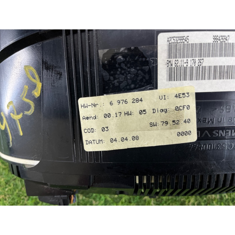 Панель приладів (салон) BMW X5 E70 2008 4.8 N62/TU 62109236812