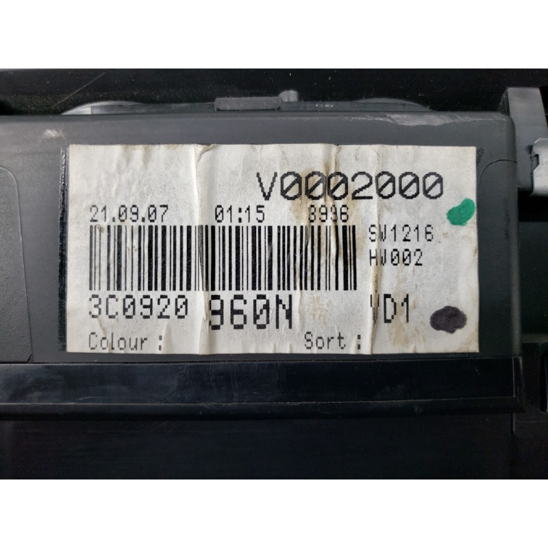 Панель приборов (салон) Volkswagen Passat B6 2008 2.0 BKP 3C0920960N