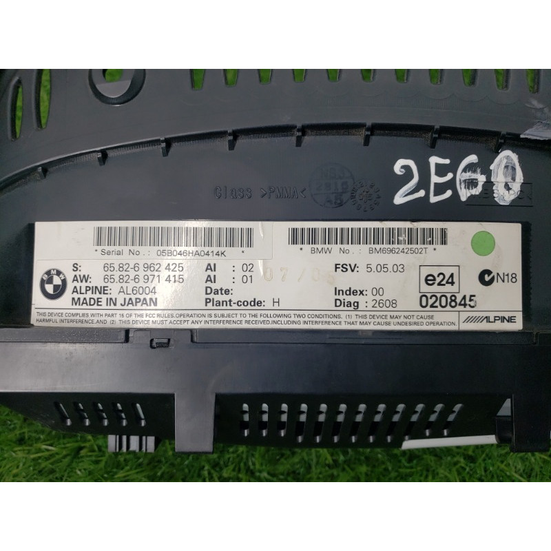 Монітор (електрика) BMW 5-series E60 2005 N52B25 65826962425
