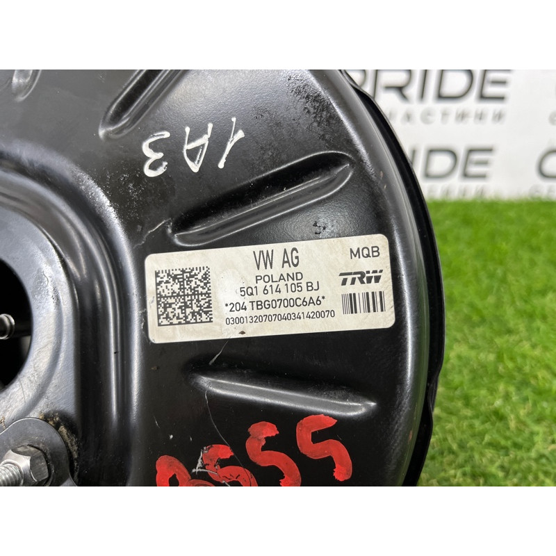 Вакуумный усилитель тормозов (тормозная система) AUDI A3 8V 2015 1.8 5Q1614106B