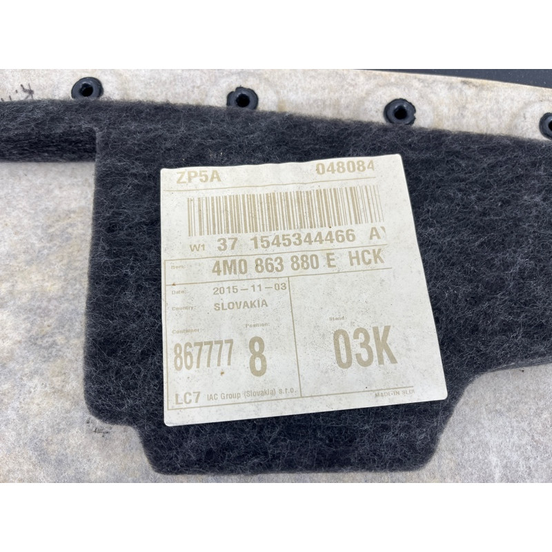 Обшивка багажника (салон) AUDI Q7 4M 2017 3.0 TFSi CREC 4M0863880EHCK