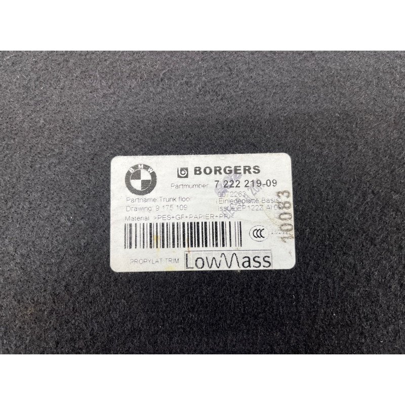 Пол Багажника (салон) BMW X3 F25 2012 3.0 51477222219