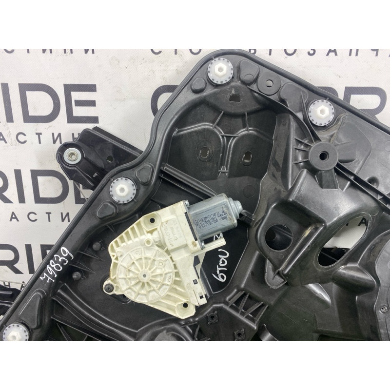 Механизм стеклоподъемника с мотором (кузов и элементы) Volkswagen Touareg NF 2012 3.6 7P6839461A