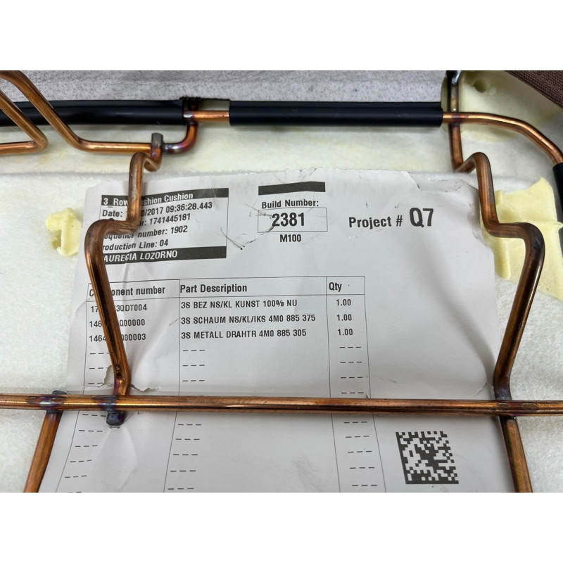 Задний диван (салон) AUDI Q7 4M 2018 3.0 TFSi 4M0885403ABJT5