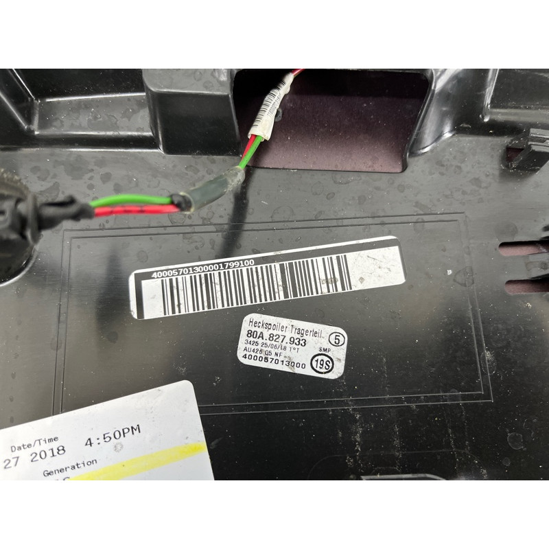 Спойлер (кузов и элементы) AUDI Q5 FY 2018 2.0 TFSI DAYB 80A827933GRU