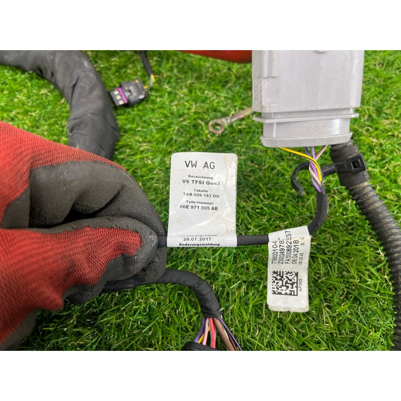 Проводка моторная (электрика двигателя) AUDI Q7 4M 2018 3.0 TFSi 06E971595AB
