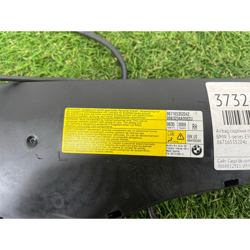 Airbag сидіння (airbag/безопасность) BMW 3-series E92 2010 3.0 N54 72127165352