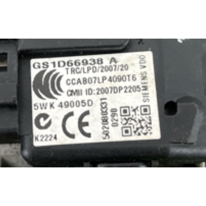 Замок зажигания (электрика) Mazda 6 GH 2008 2.0 RF7J GS1D66938 A