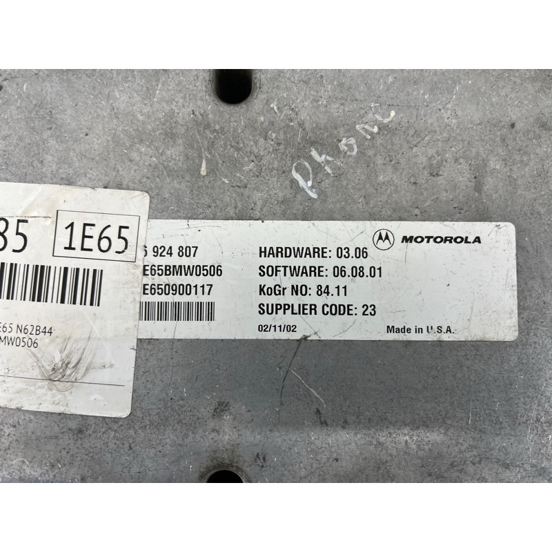 Блок управления телефоном (электрика / блок управления) BMW 7-series E65 N62B44 84116924807