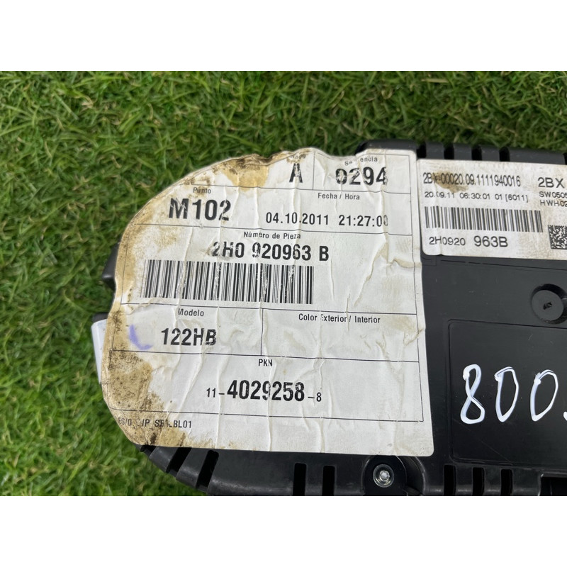 Панель приборов (салон) Volkswagen Amarok 2H 2012 2.0 tdi 2H0920963B