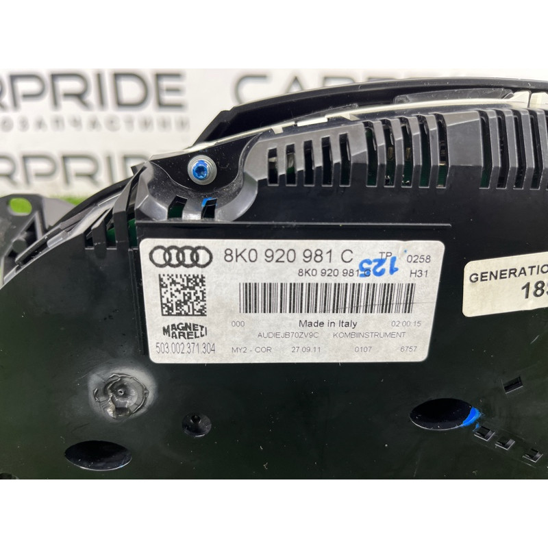 Панель приборов (салон) AUDI A4 B8 2012 2.0 CAEB 8K0920981C