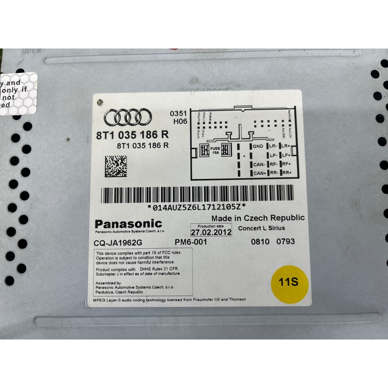 Блок управления мультимедиа (электрика / блок управления) AUDI A4 B8 2012 2.0 CAEB 8T1035186R