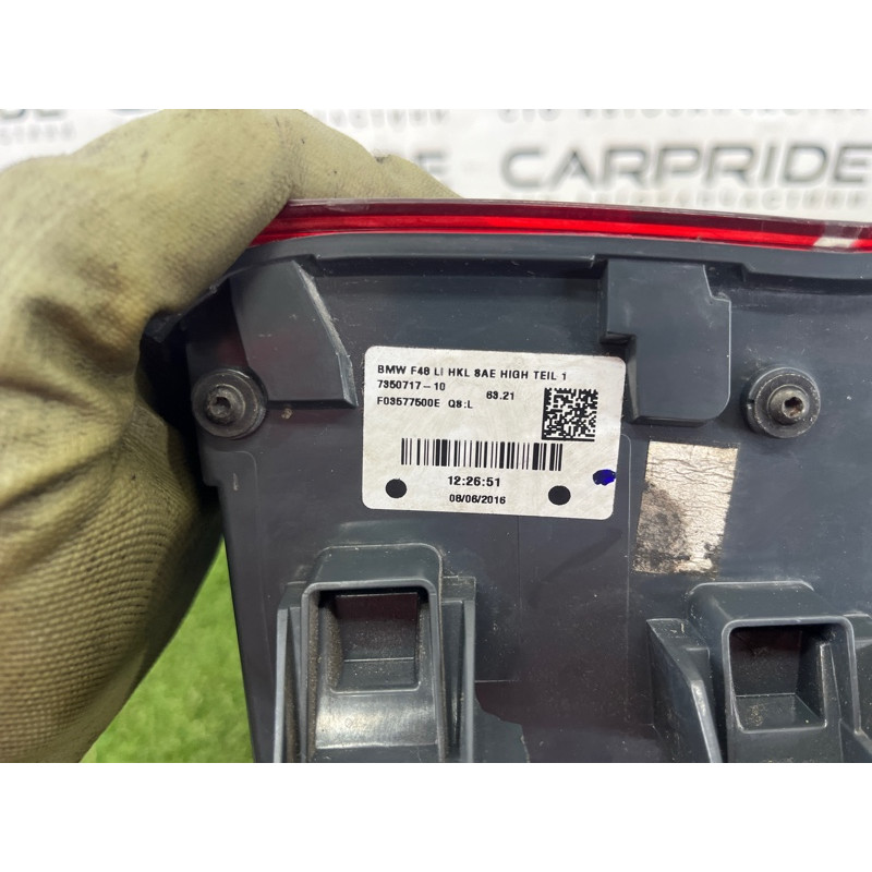 Задний фонарь (оптика) BMW X1 F48 2016 2.0 B46B20 63217488547