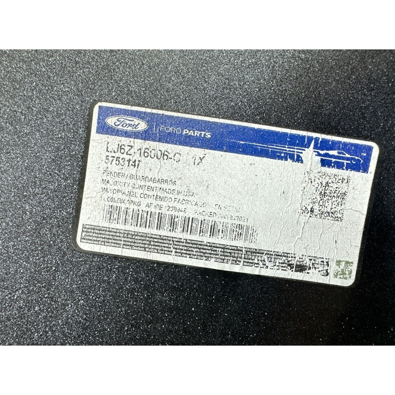 Крыло (наружные элементы кузова) FORD ESCAPE MK4 2020 1.5 LJ6Z16006C