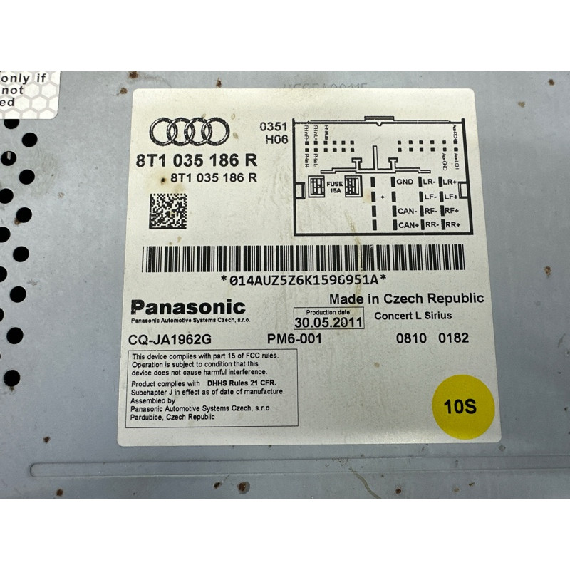 Блок управления мультимедиа (электрика / блок управления) AUDI A4 B8 2012 2.0 CAEB 8T1035186R