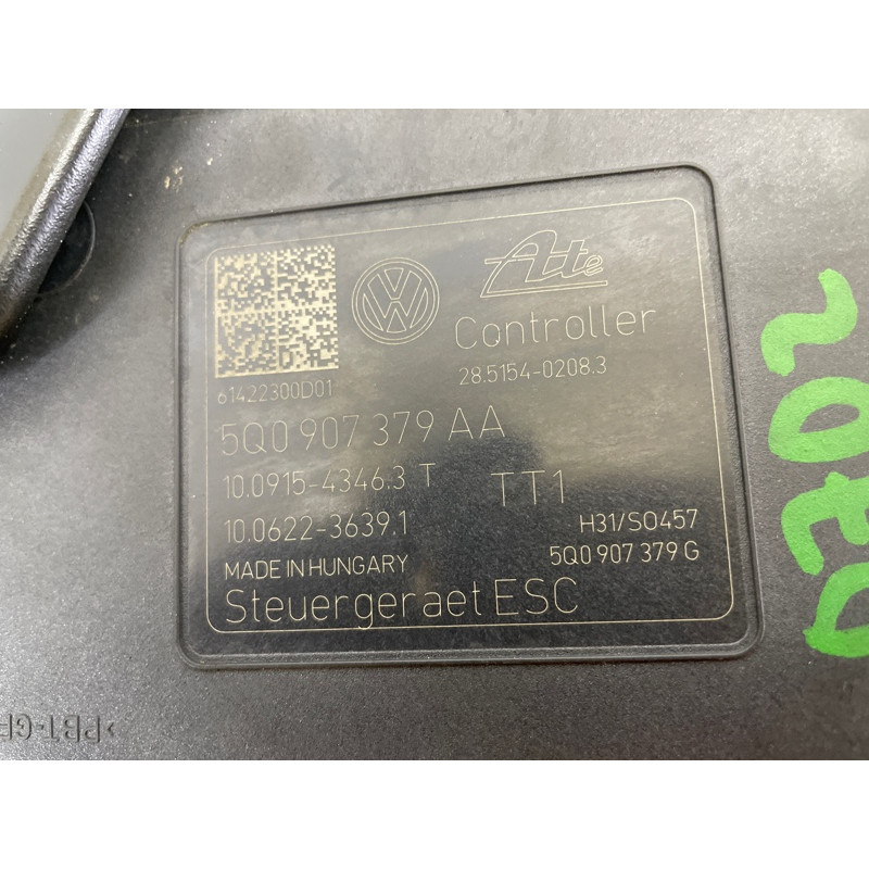 Блок abs (тормозная система) AUDI A3 8V 2015 1.8 CNSB 5Q0614517T