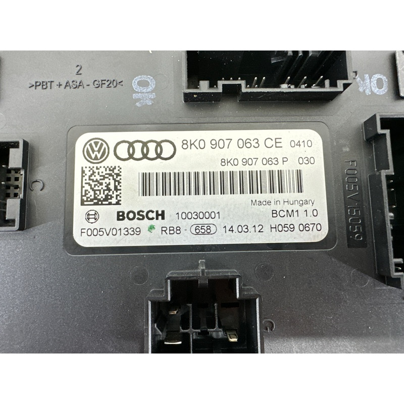 Модуль BCM (электрика / блок управления) AUDI Q5 8R 2012 2.0 CAEB 8K0907063CE