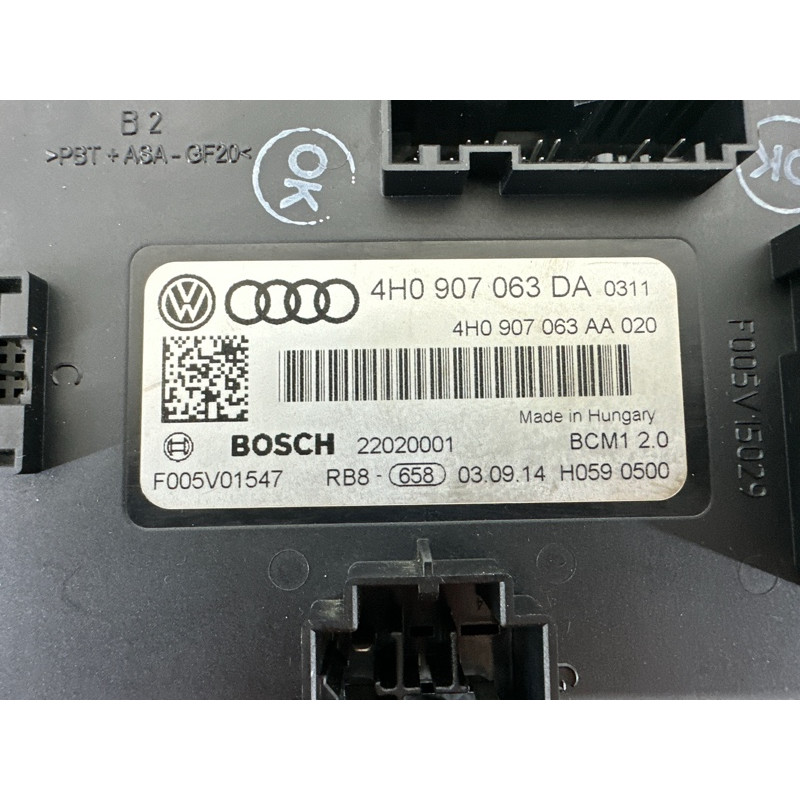 Модуль BCM (электрика / блоки управления) Volkswagen Touareg NF 2015 3.6 CGRA 4H0907063DA