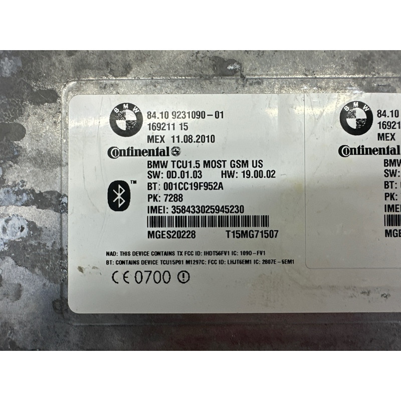 Блок телематики (электрика / блок управления) BMW 7-series F01 2011 3.0 N54 84109231092