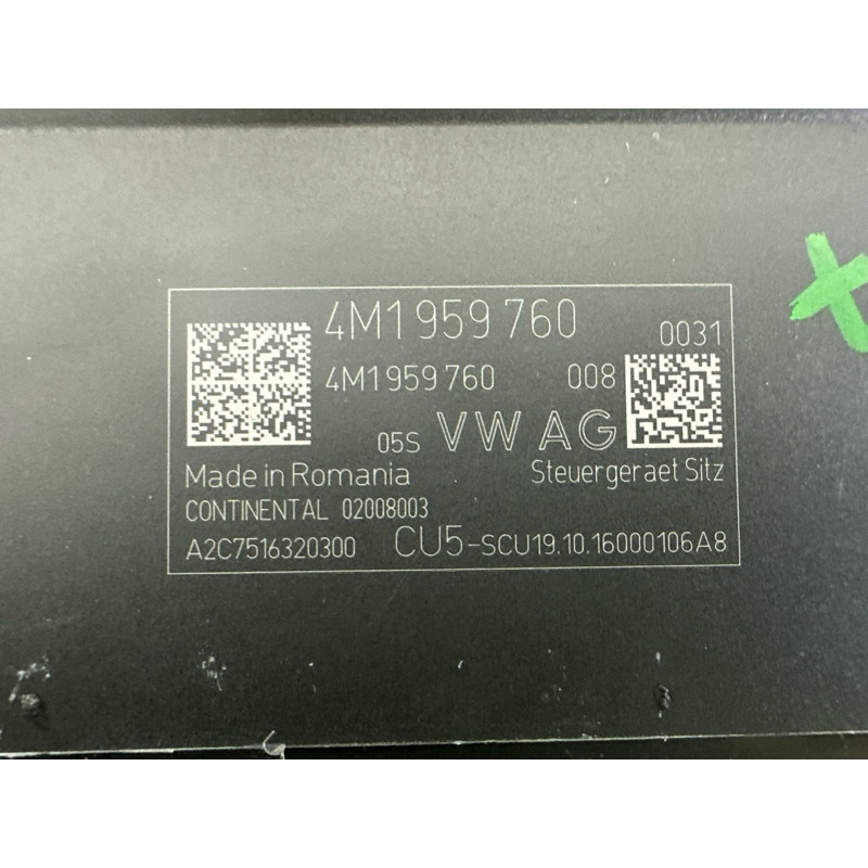 Блок управления сиденьем (электрика / блок управления) AUDI Q7 4M 2017 3.0 CREC 4M1959760