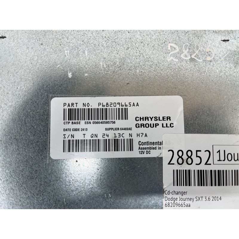 CD-changer (электрика) Dodge Journey SXT 2014 3.6 68209665aa