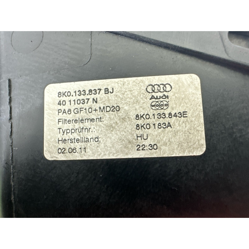 Корпус воздушного фильтра (впускная система) AUDI A4 B8 2012 2.0 CAEB 8K0133837BJ