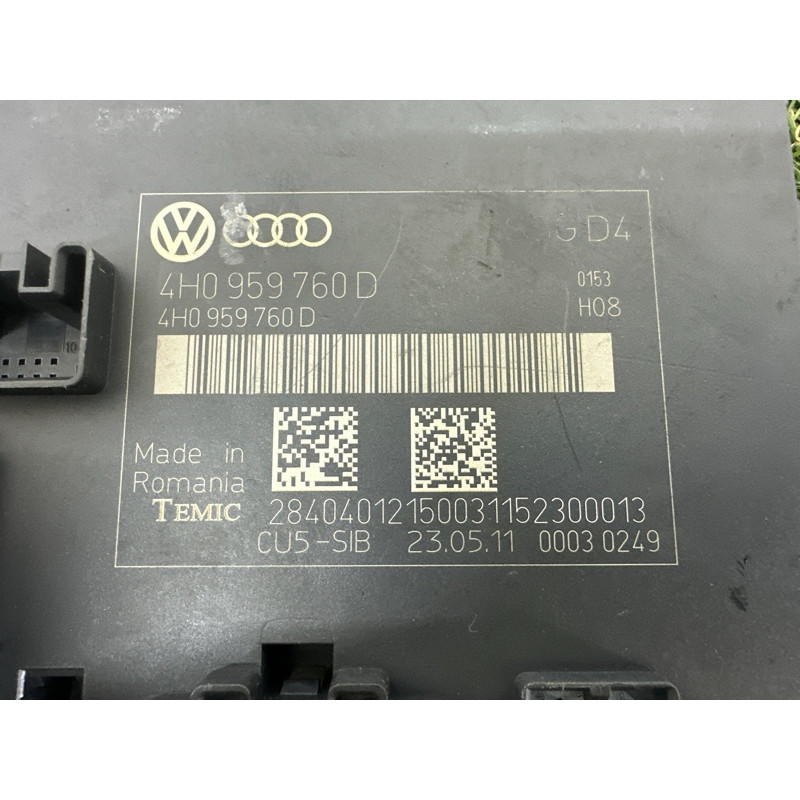 Блок управления сиденьем (электрика / блоки управления) Volkswagen Touareg NF 2012 3.6 CGRA 4H0959760DZ03