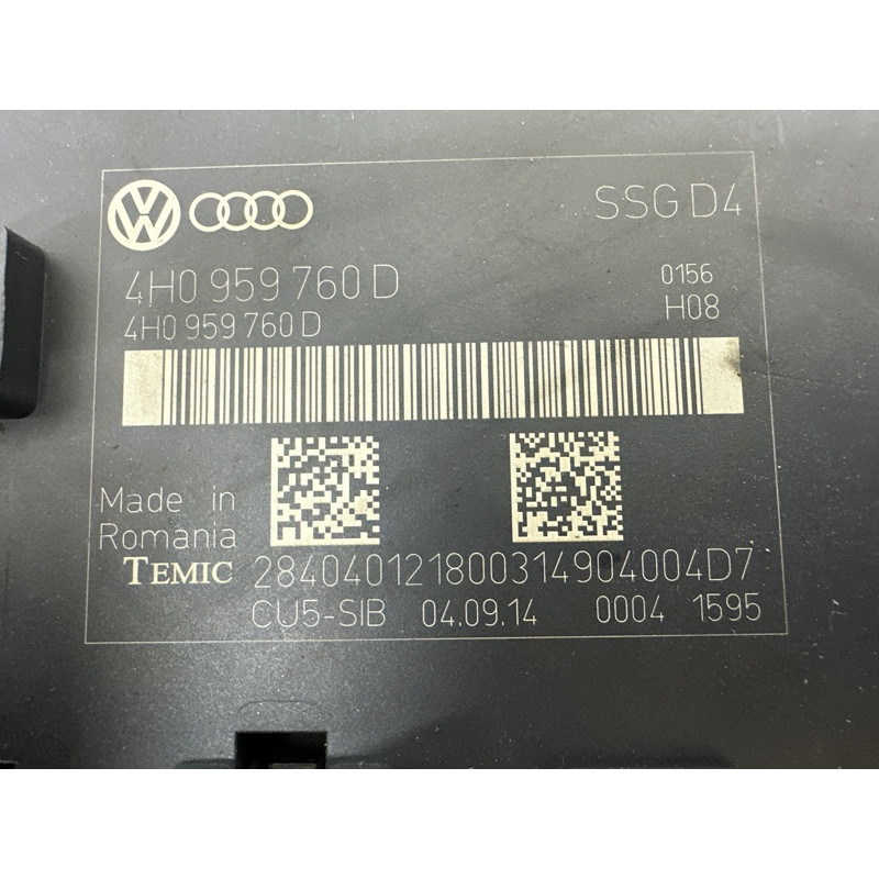 Блок управления сиденьем (электрика / блоки управления) Volkswagen Touareg NF 2015 3.6 CGRA 4H0959760DZ03