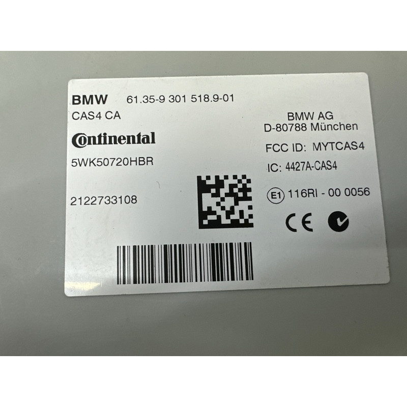 Блок управления CAS (электрика / блоки управления) BMW X3 F25 2013 3.0 N55B30 61356809372