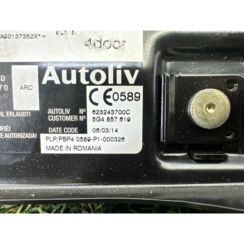 Пиропатрон (airbag / безопасность) AUDI A3 8V 2015 1.8 CNSB 5G4857619