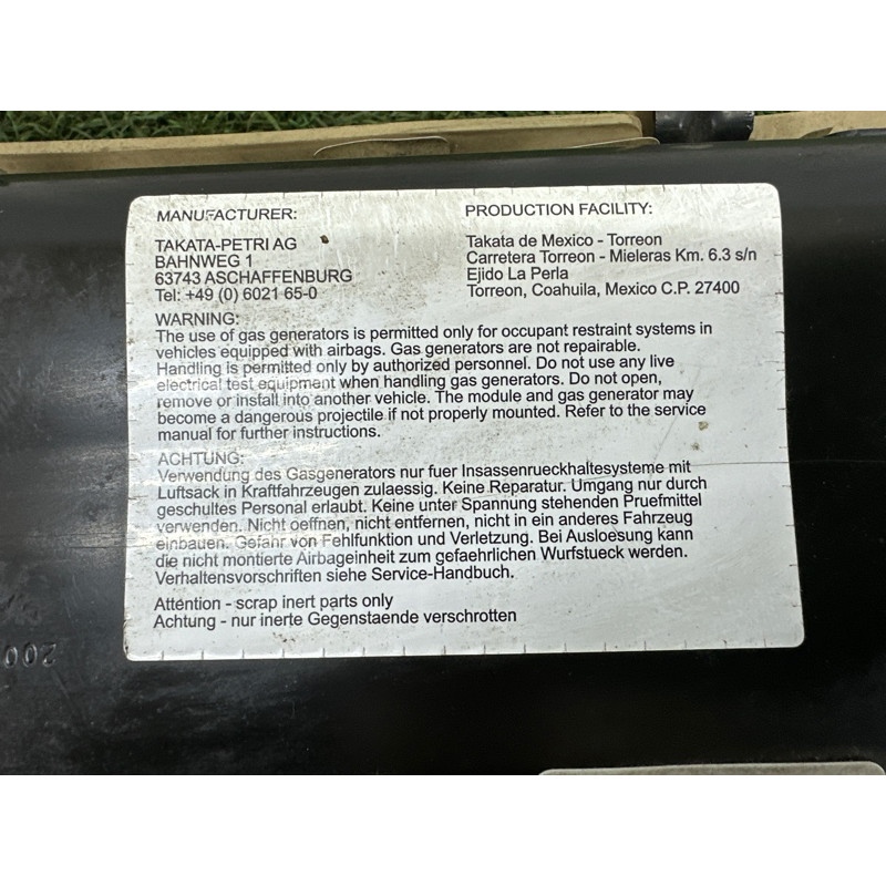 Airbag коленей (airbag/безопасность) BMW X3 F25 2012 3.0 72129221822