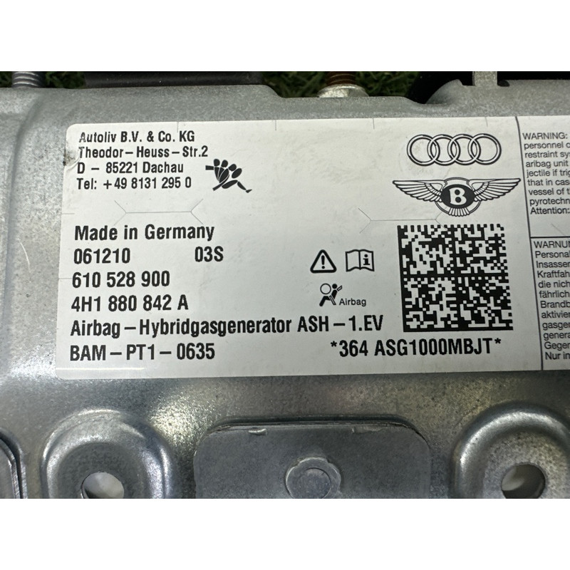Airbag коленей (airbag/безопасность) AUDI A8 D4 2011 4.2 CDRA 4H1880842A