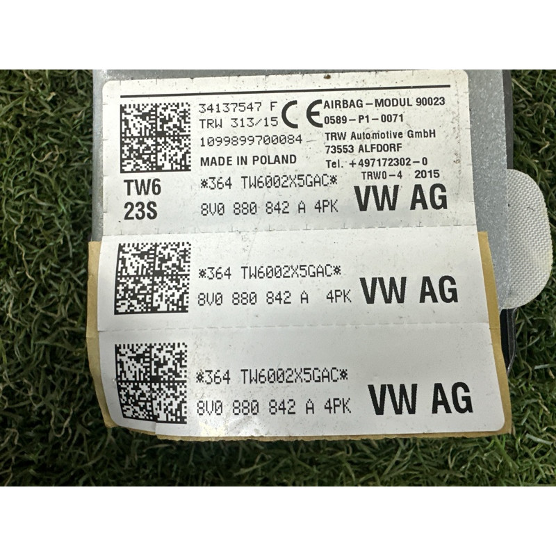 Airbag коленей (airbag/безопасность) AUDI A3 8V 2016 1.8 CNSB 8V0880842A4PK