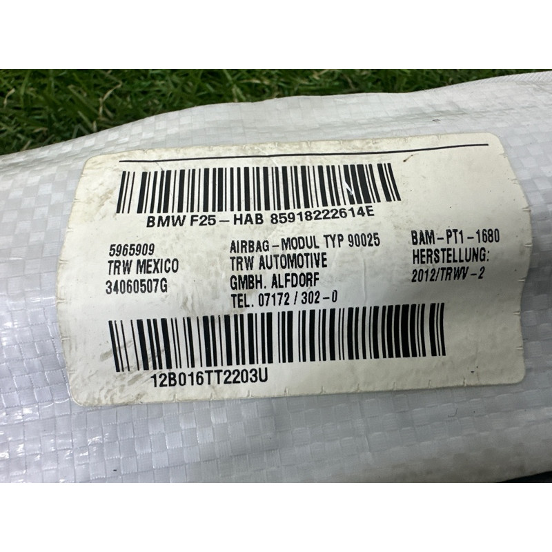 Airbag шторка (airbag/безопасность) BMW X3 F25 2012 3.0 72129182226