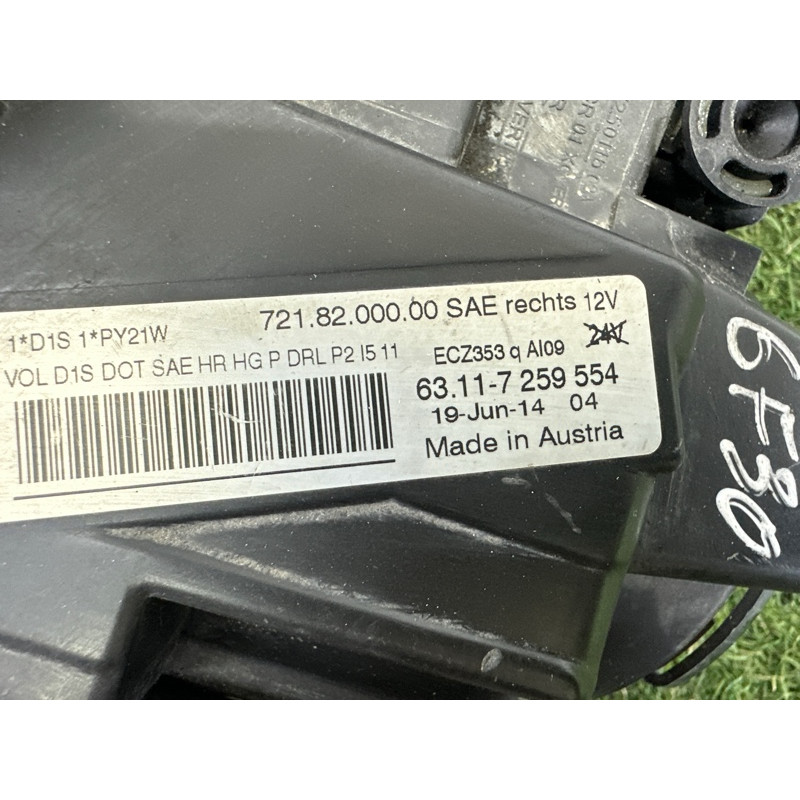 Фара (оптика - оптика) BMW 3-series F30 2015 2.0 63117338708