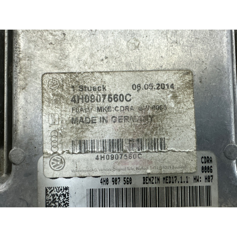 Блок управления двигателем (электрика / блок управления) AUDI A8 D4 2011 4.2 CDRA 4H0907560C