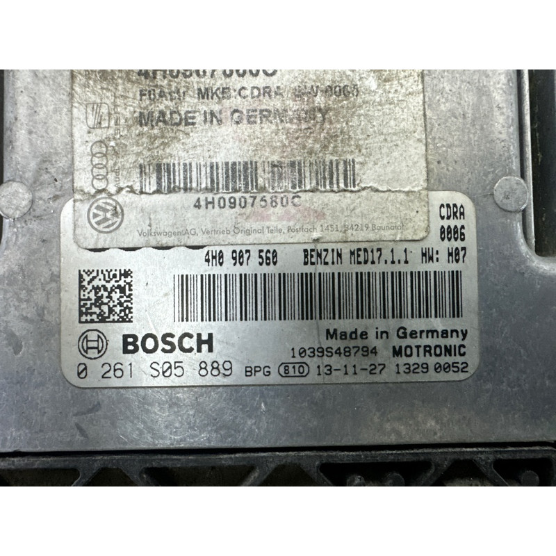 Блок управления двигателем (электрика / блок управления) AUDI A8 D4 2011 4.2 CDRA 4H0907560C