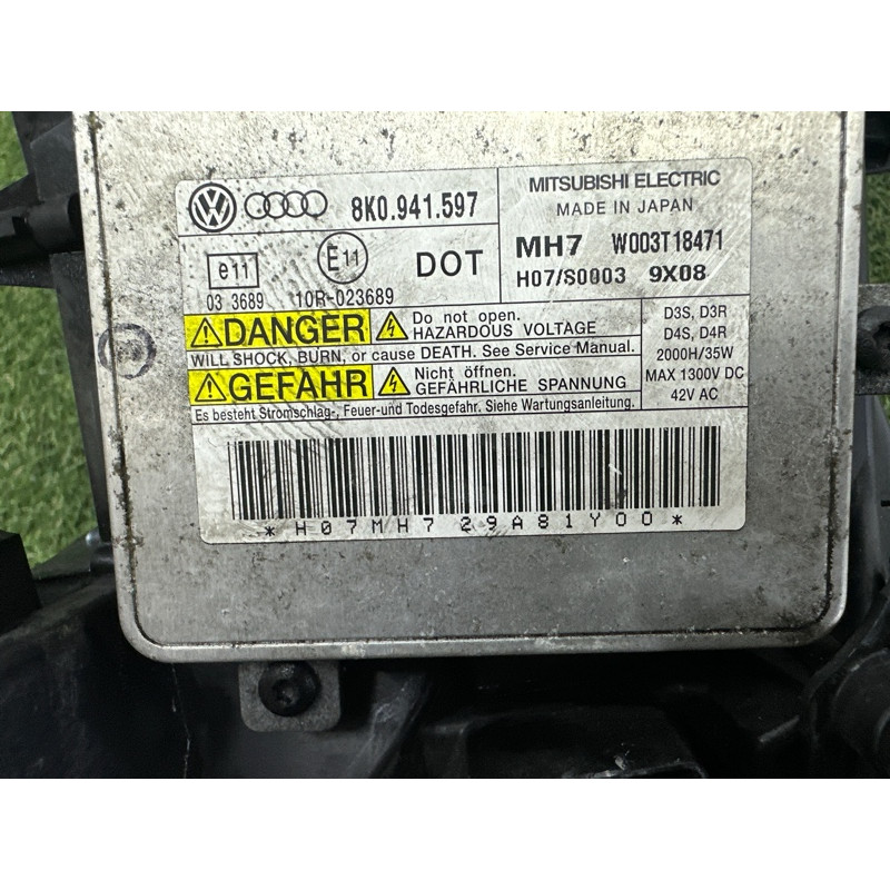 Фара (оптика) AUDI A4 B8 2010 2.0 CAEB 8K0941029AL